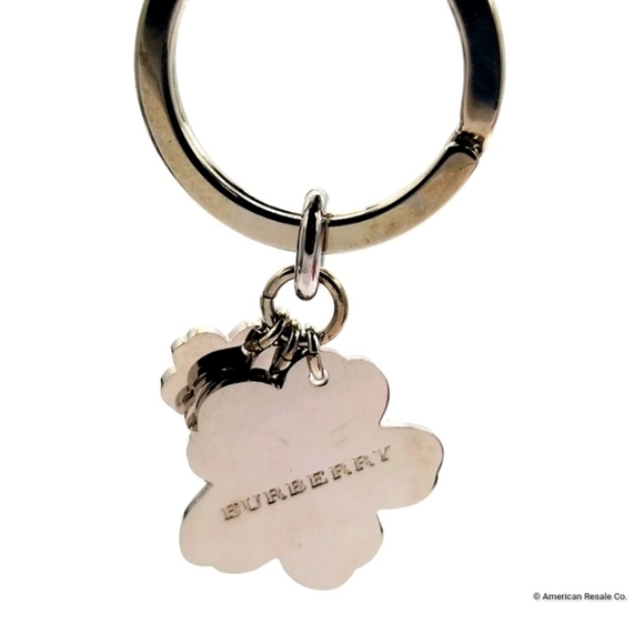 Rare Burberry Prorsum Red Flower Bloom Key Fob Keychain Purse Charm - Picture 3 of 7